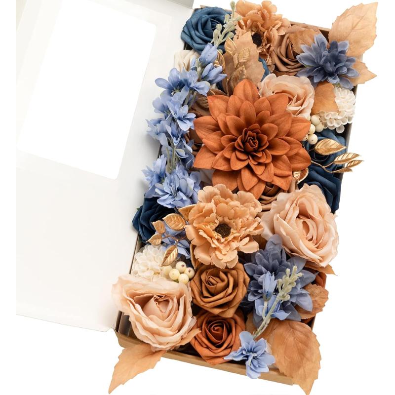 Artificial Flowers Box Set DIY Bouquets Centerpieces Faux Flowers